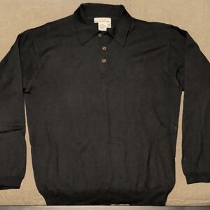 Eddie Bauer Charcoal Wool Polo